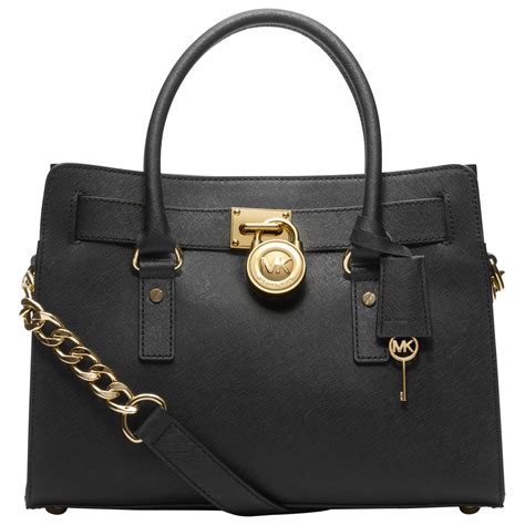 Michael Kors Hamilton Black Purse Bag Ap